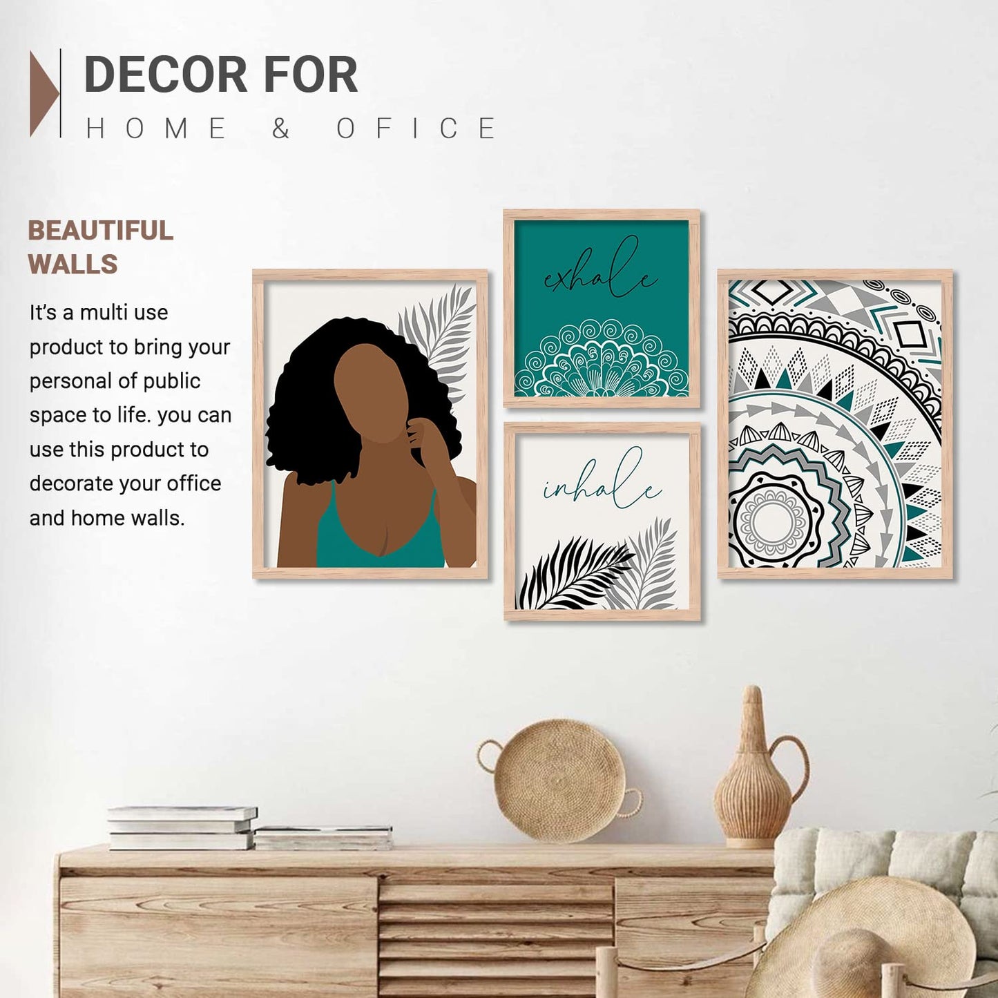 Wall Paintings Set Of 4
