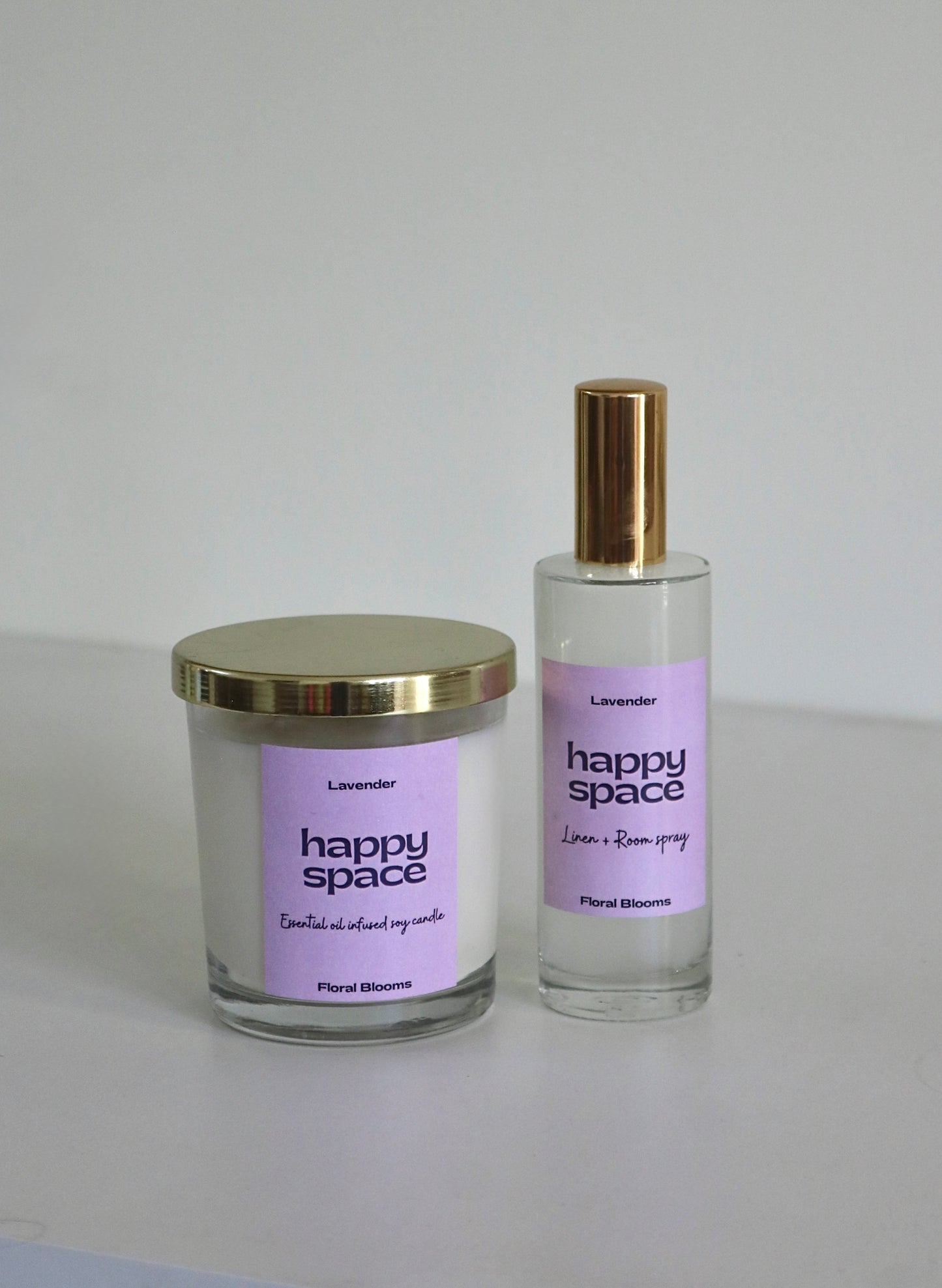 Lavender Room Spray & Candle Set