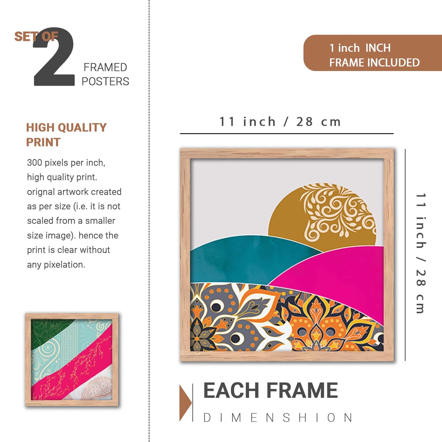 Wall Paintings set of 4