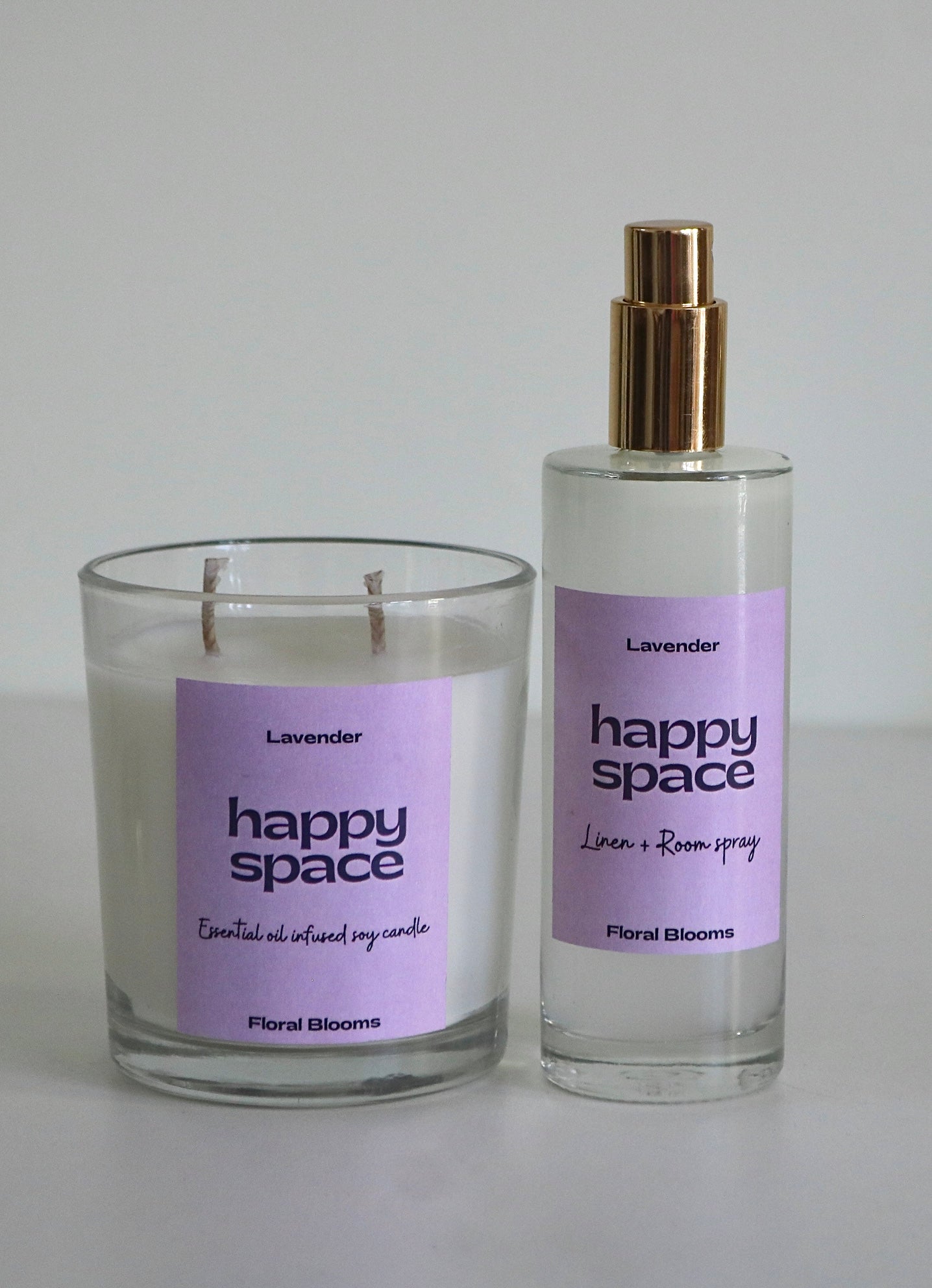 Lavender Room Spray & Candle Set