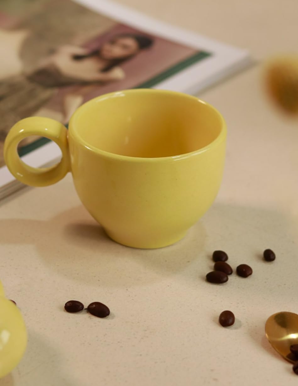 Yellow Sunflower Cup Saucer