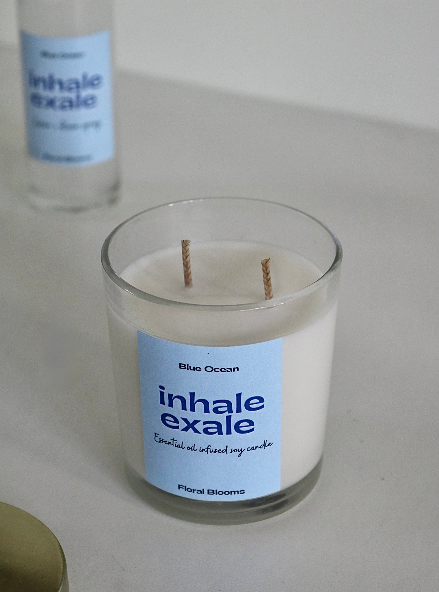 Blue ocean Room Spray & Candle Set