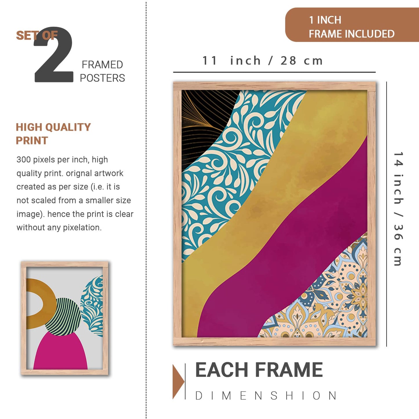 Wall Paintings set of 4