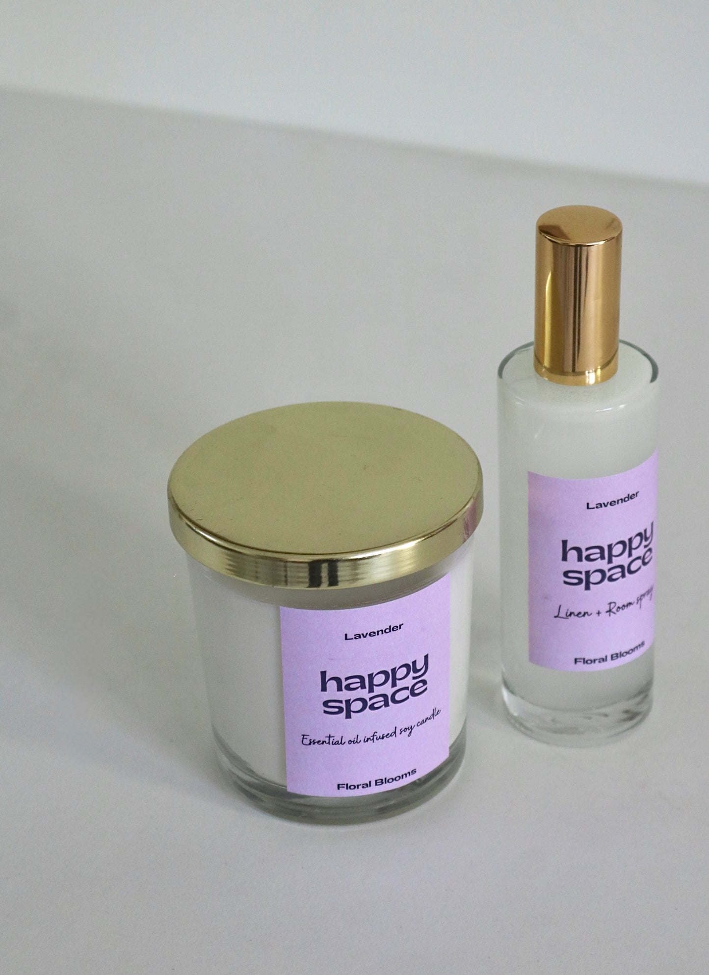 Lavender Room Spray & Candle Set