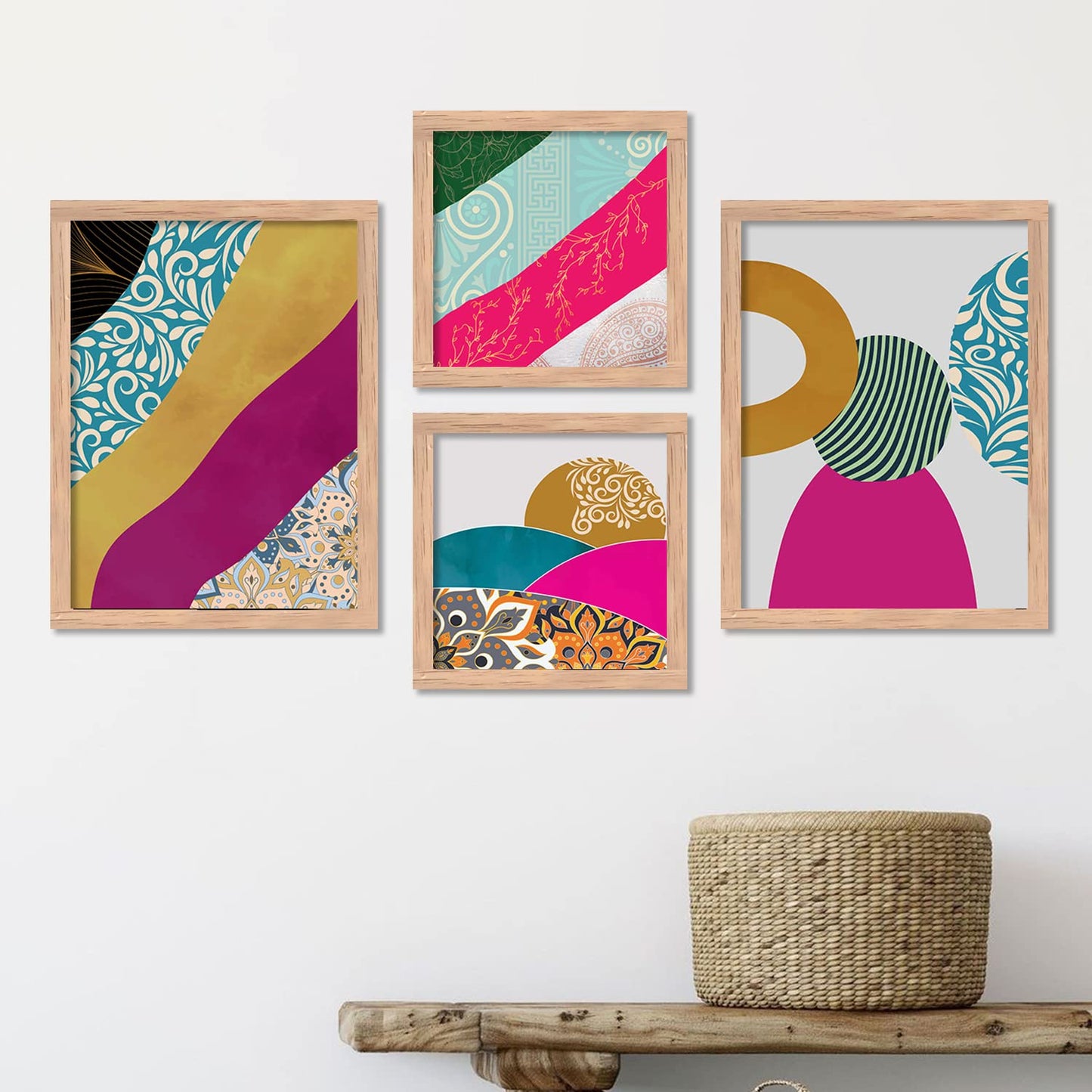 Wall Paintings set of 4