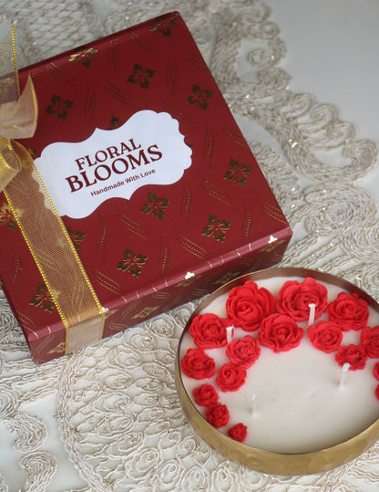 Hammered urli Scented Candle ( 5 inches diameter)