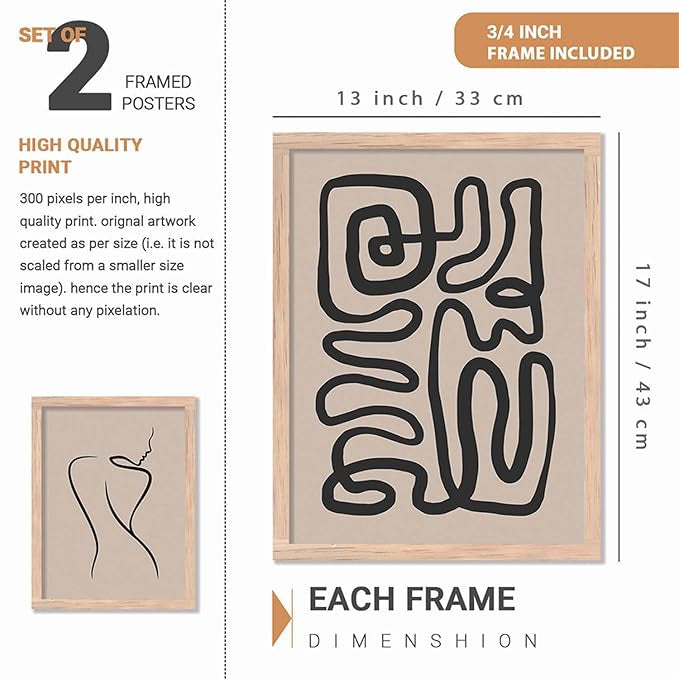 Wall painting set of 2