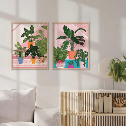 Tropical Leafs Painting - Pack of 2