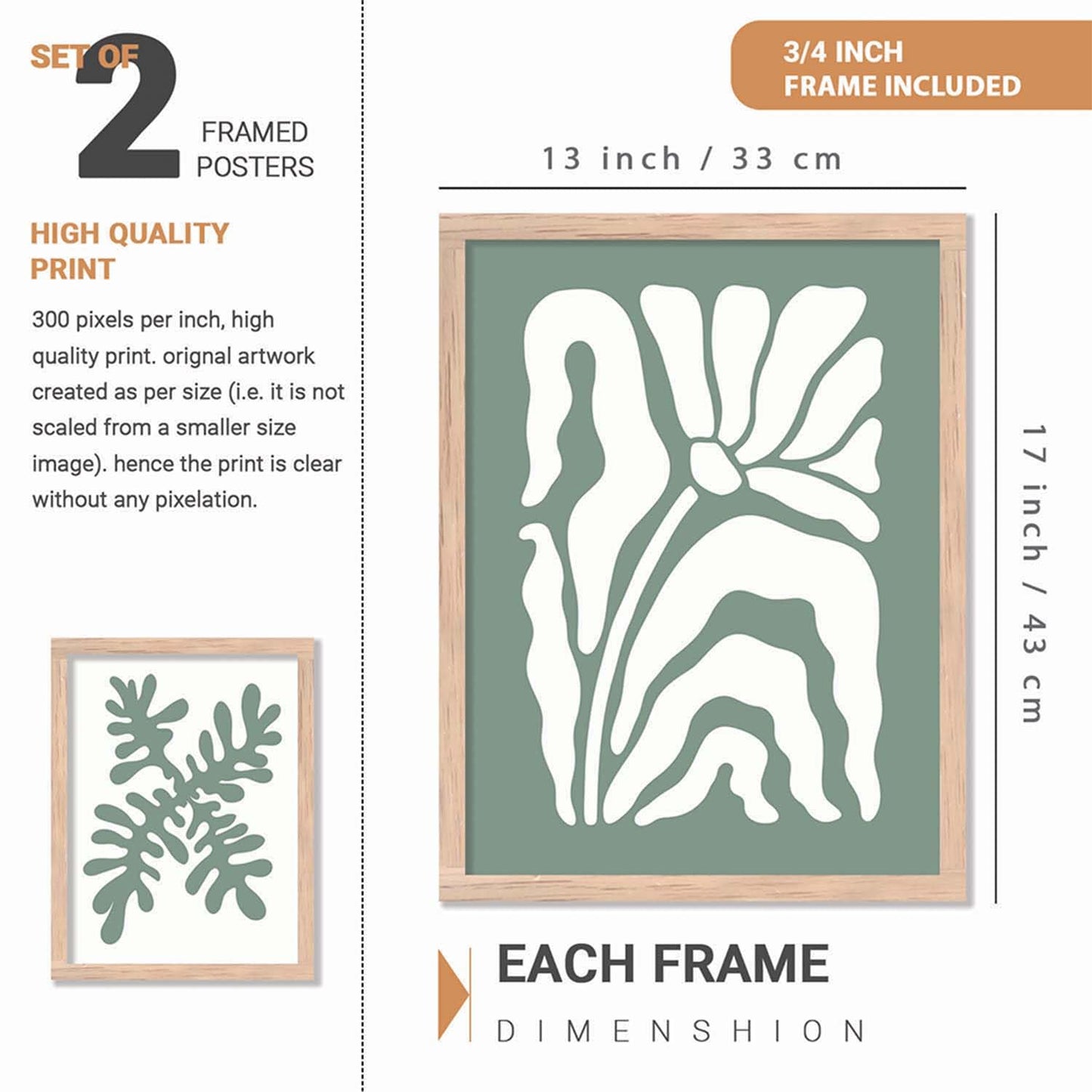 Wall painting set of 2
