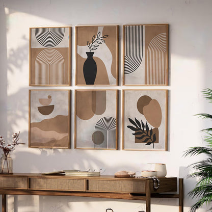 Boho Wall Painting Set of 6