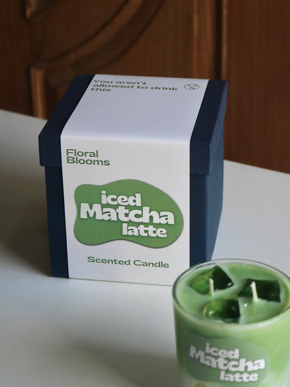 Matcha latte candle in Gift Box