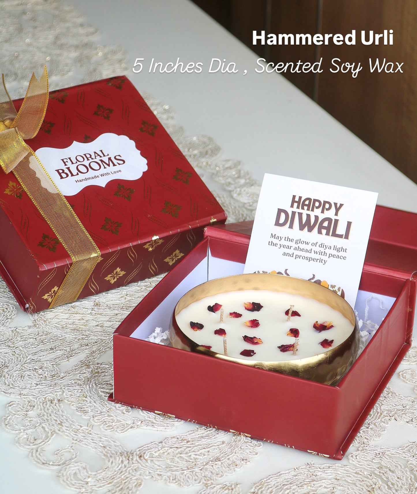 Hammered urli Scented Candle