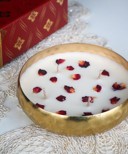 Hammered urli Scented Candle