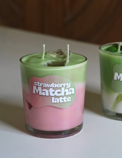 Strawberry Matcha Latte Candle