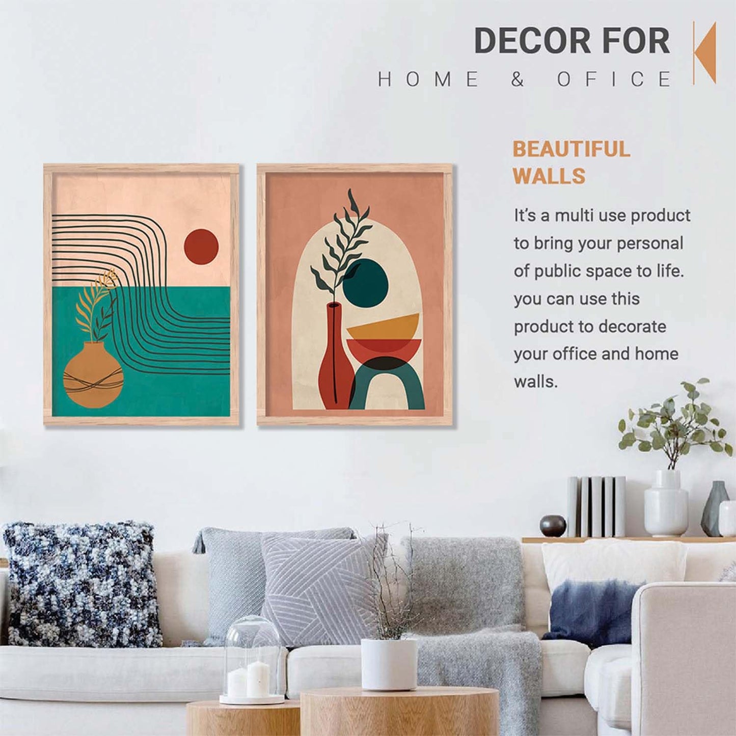 Wall Paintings set of 2