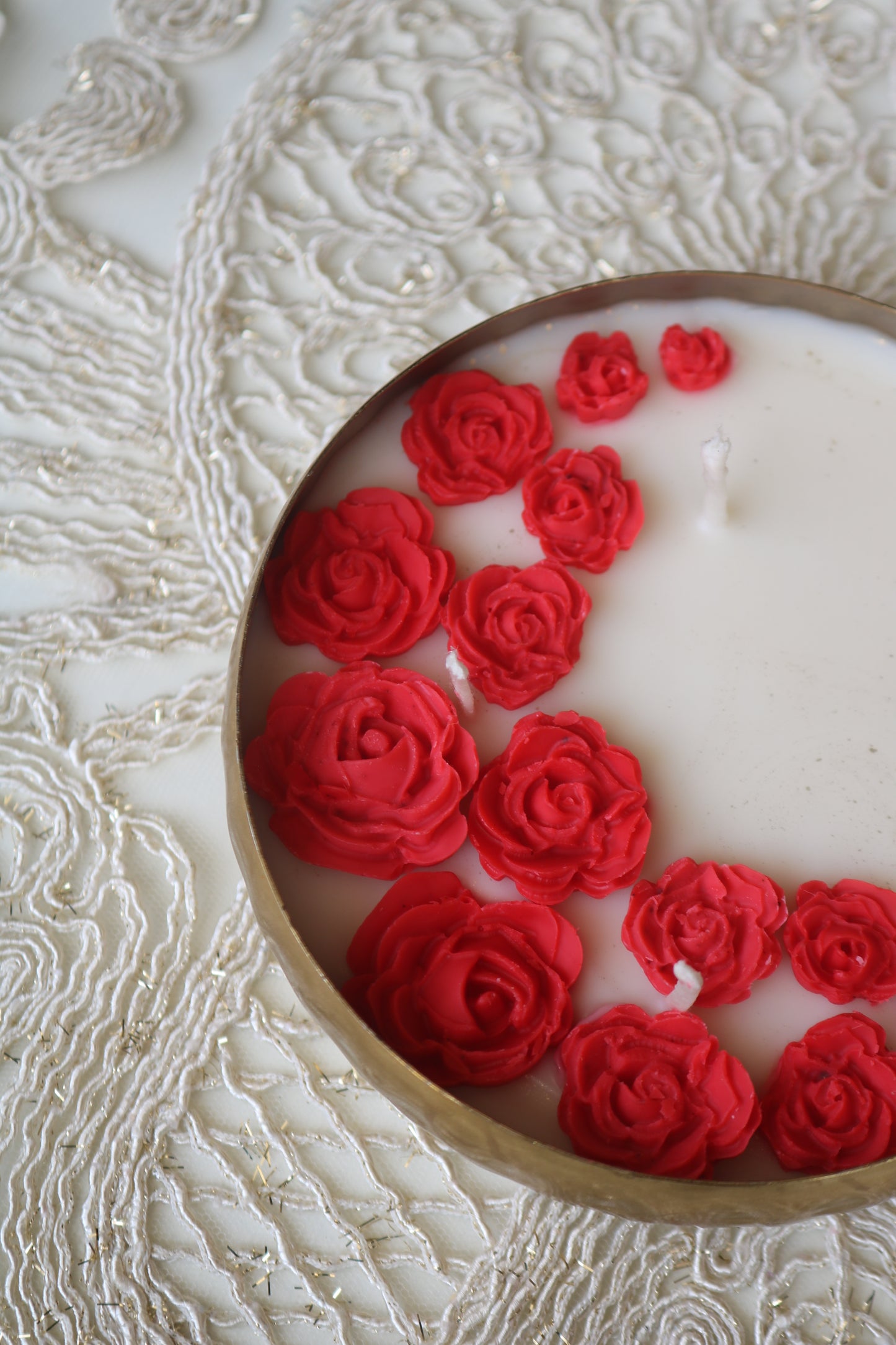 Hammered urli Scented Candle ( 5 inches diameter)