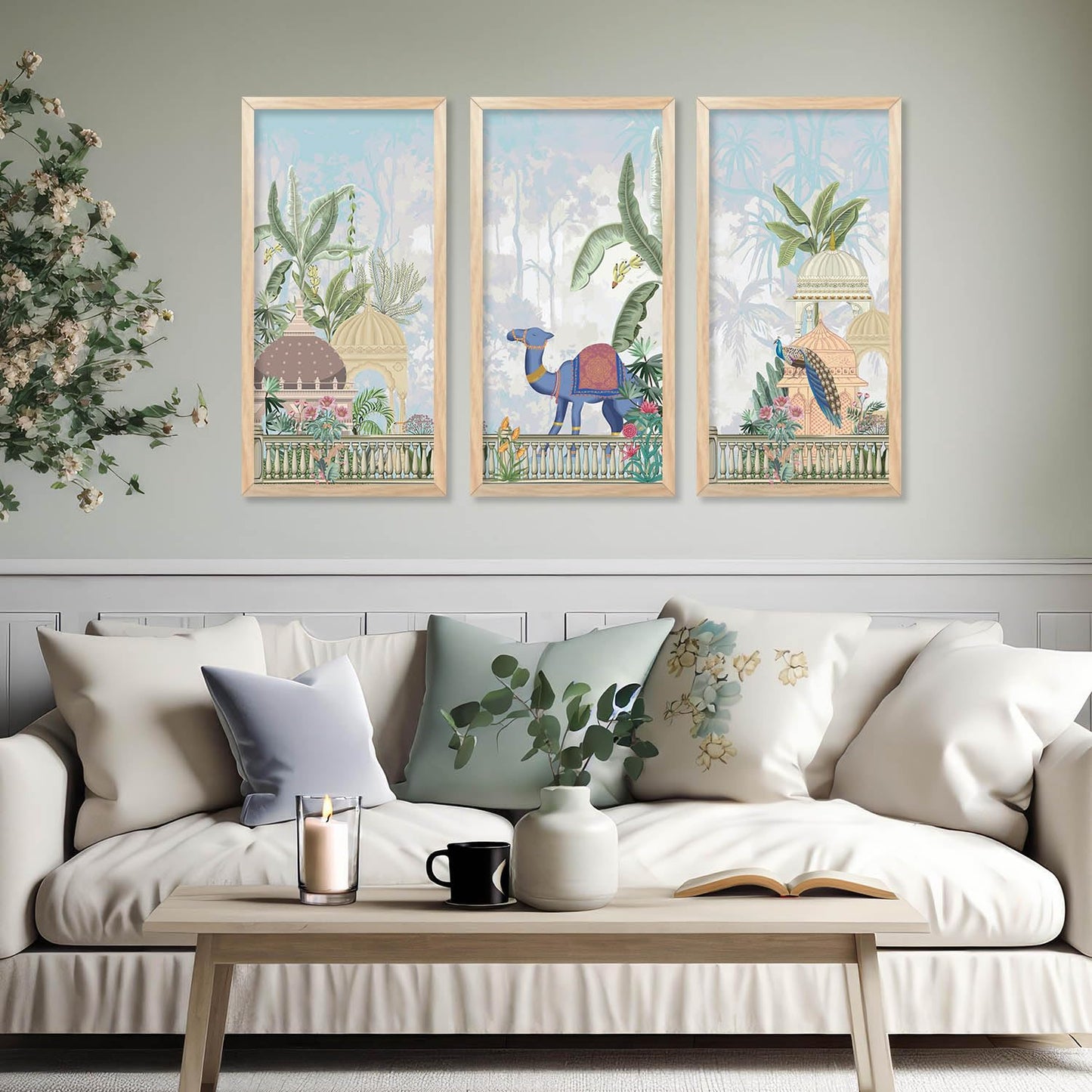 Traditional Wall Paintings Set of 3