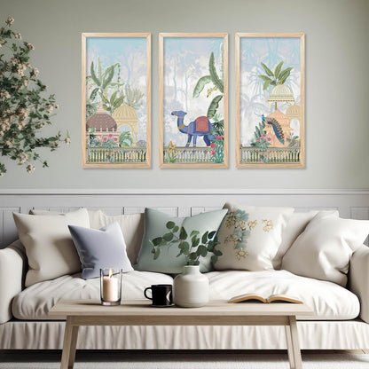 Traditional Wall Paintings Set of 3