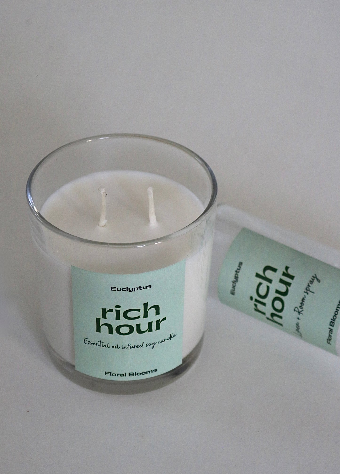Eucalyptus Room Spray & Candle Set