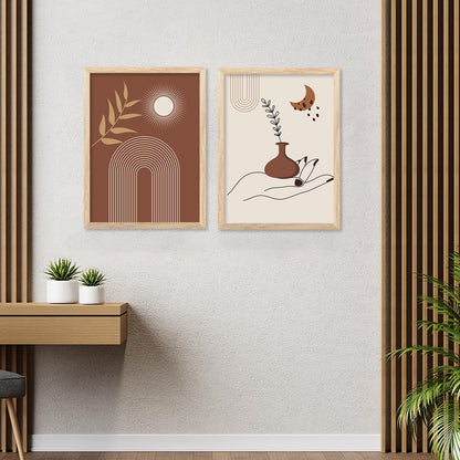 Boho wall painting pack of 6