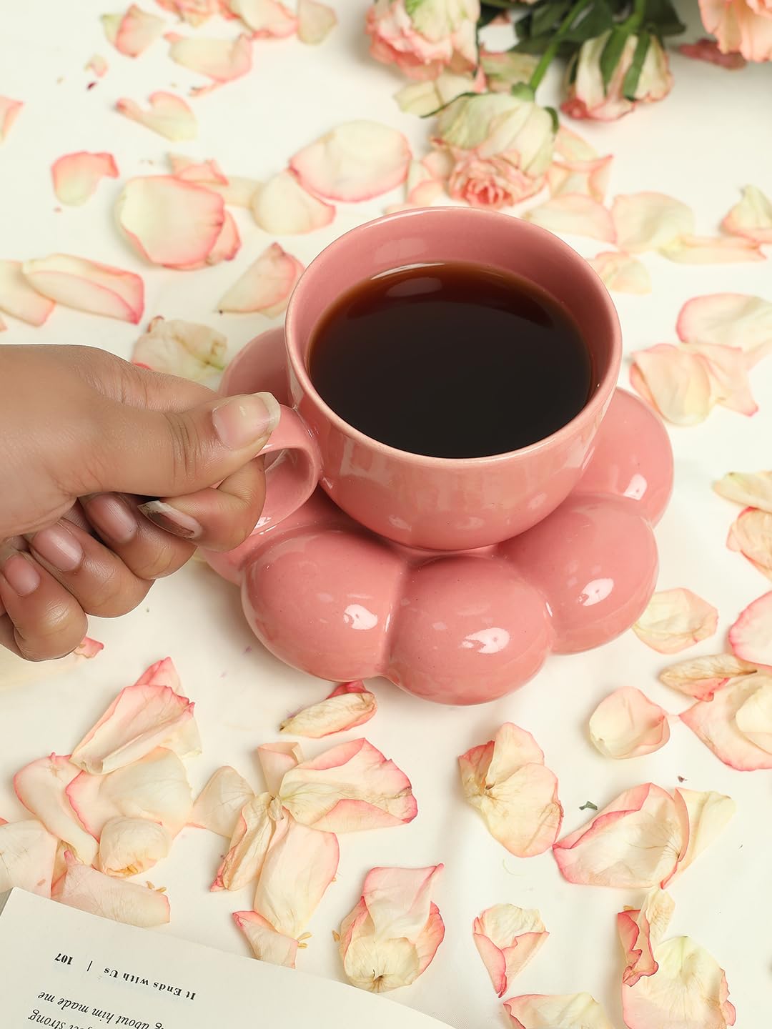 Pink Sunflower Cup Saucer