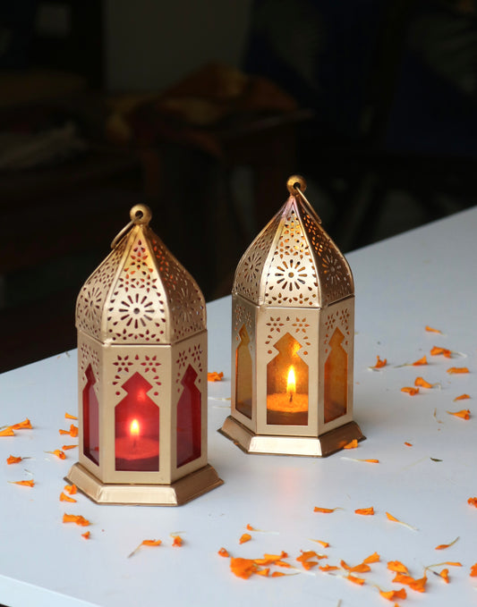 Morrocan Lanterns | Set of two (6.5 inches)