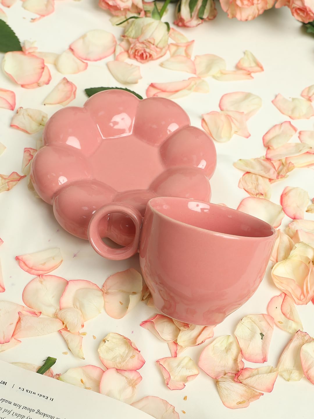 Pink Sunflower Cup Saucer