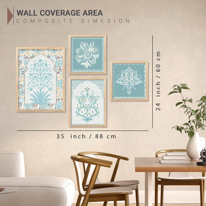 Wall Paintings Set of 4