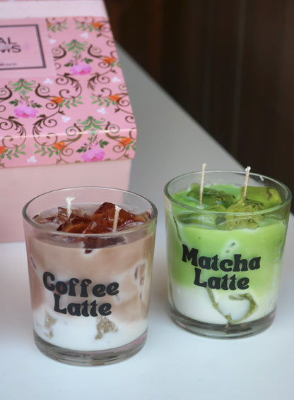 Festive Gift Hamper | Iced coffee Candle, Iced matcha Candle & Almond clusters
