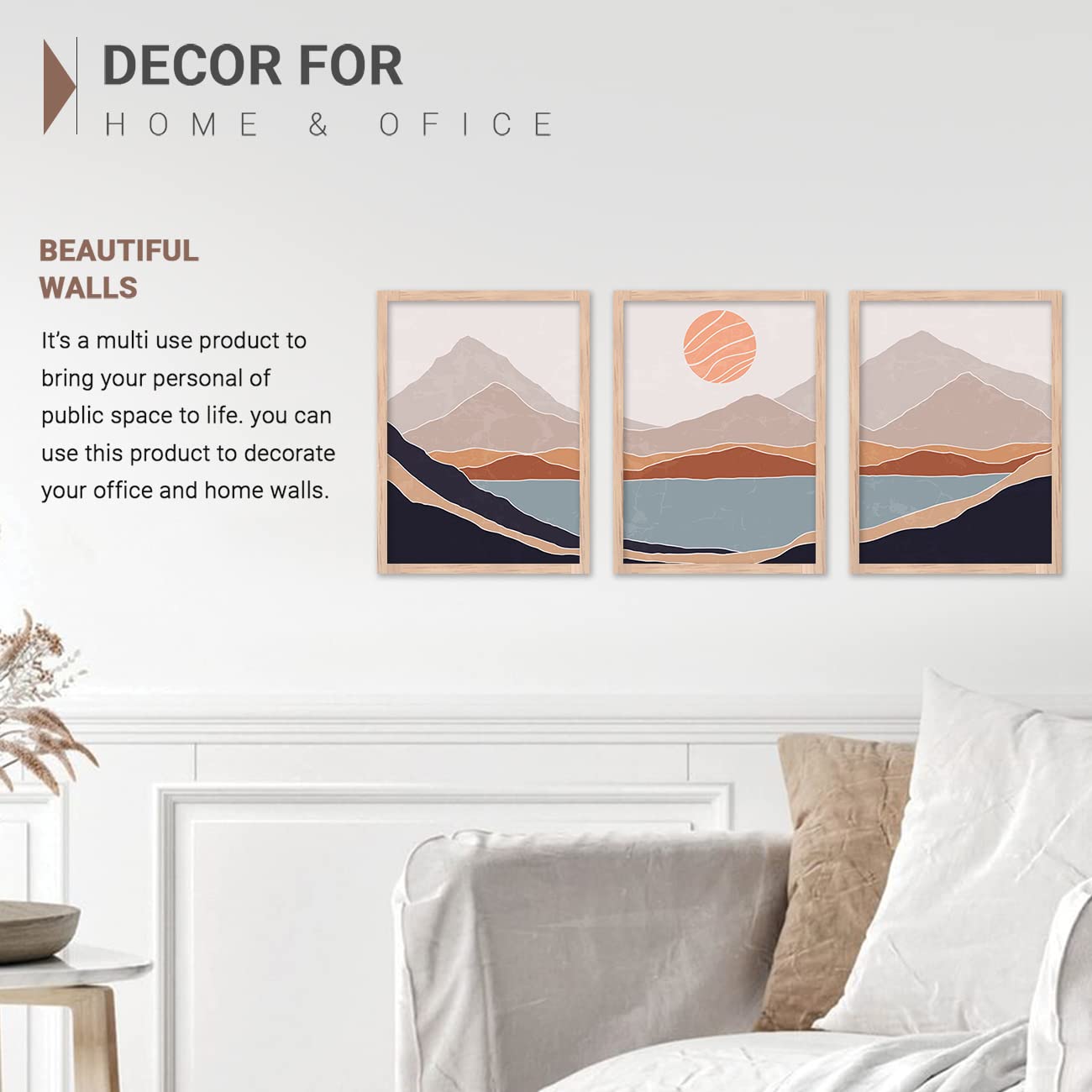 Wall Paintings Set of 3