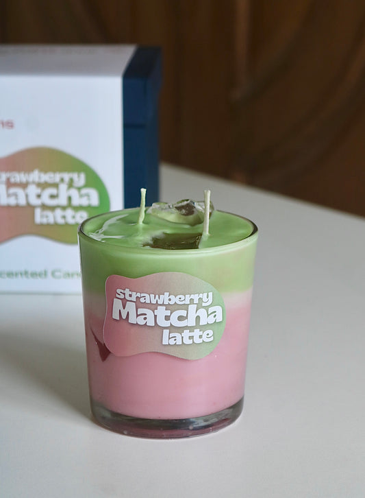 Strawberry Matcha Latte Candle