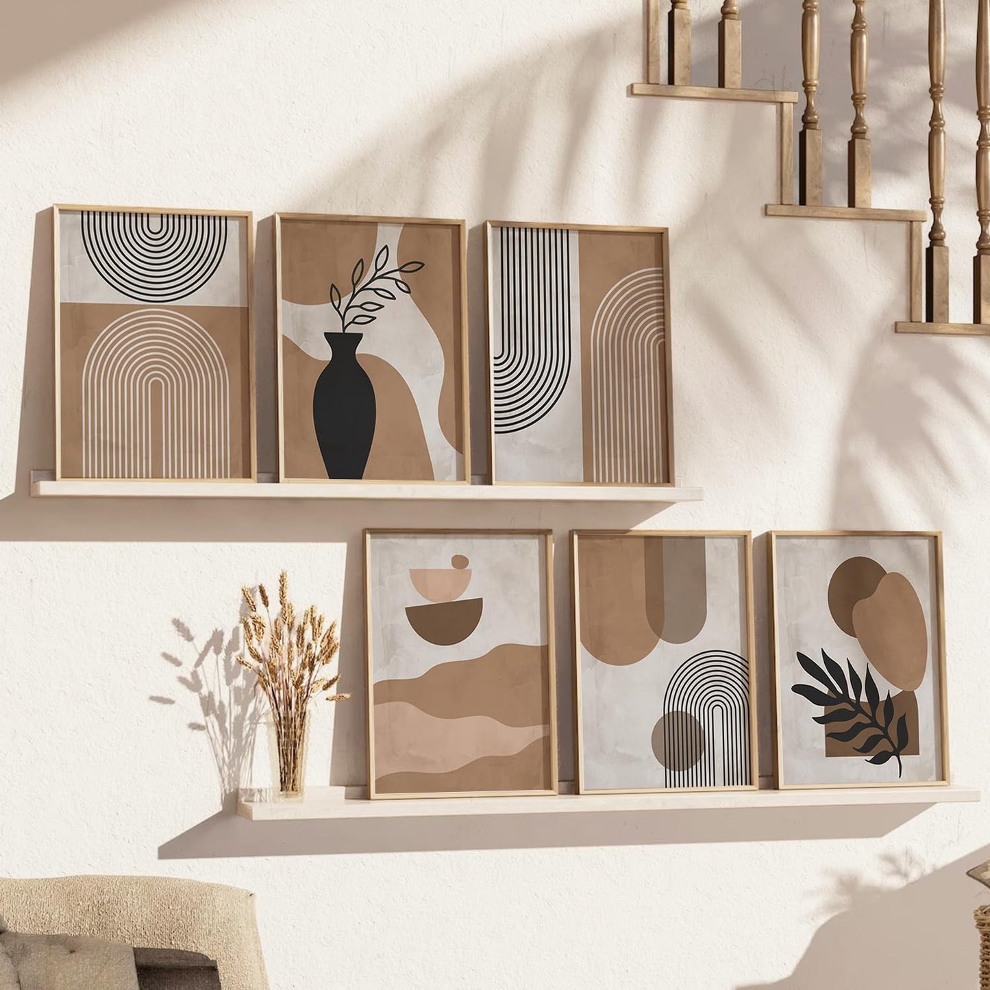 Boho Wall Painting Set of 6