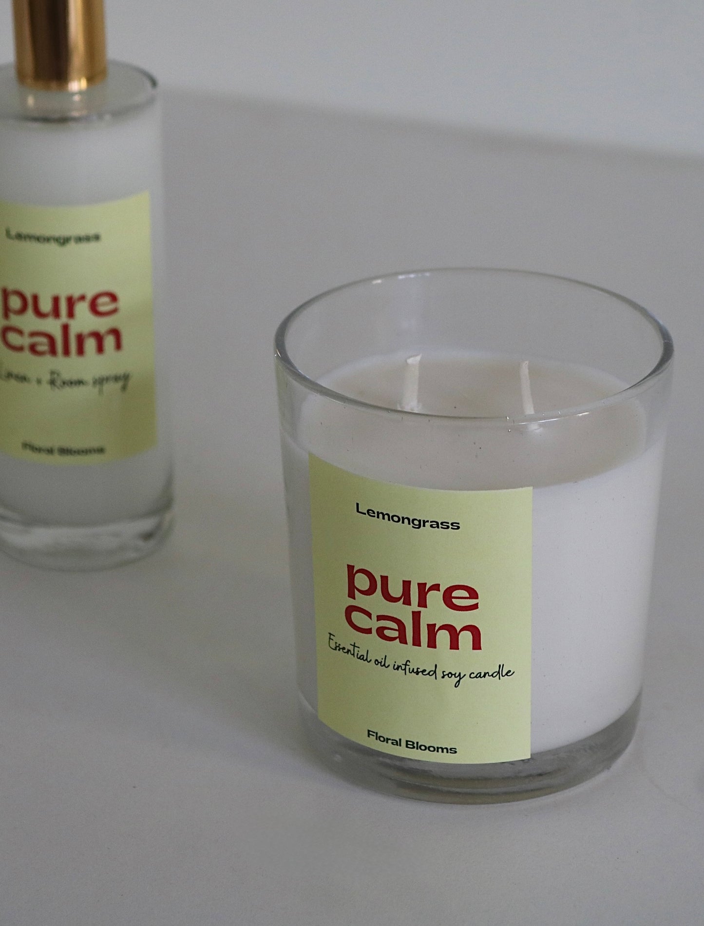 Lemongrass Room Spray & Candle Set