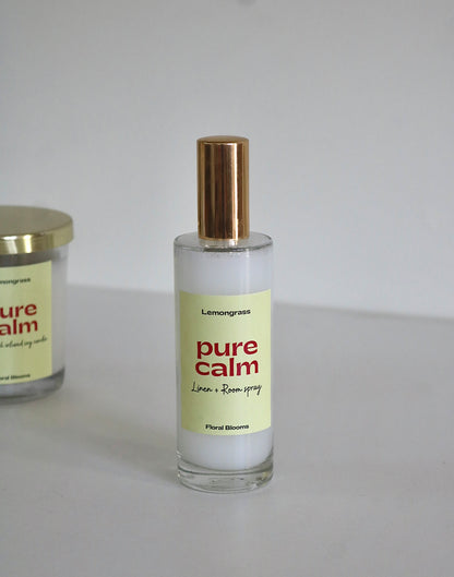 Lemongrass Room Spray & Candle Set