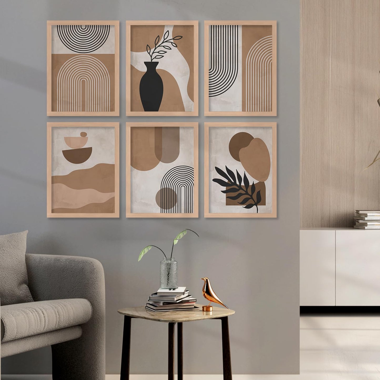 Boho Wall Painting Set of 6
