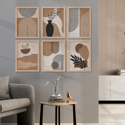 Boho Wall Painting Set of 6