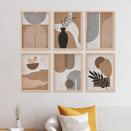 Boho Wall Painting Set of 6