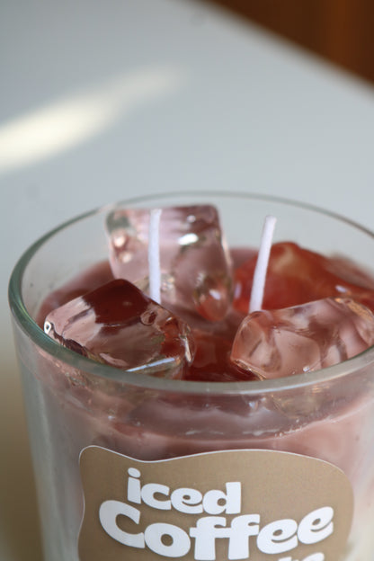 Iced coffee latte candle, iced mocha candle, coffee candle, iced coffee candle 
