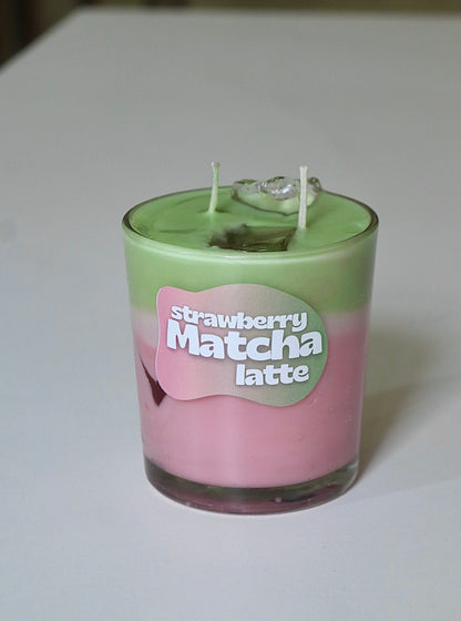 Strawberry Matcha Latte Candle