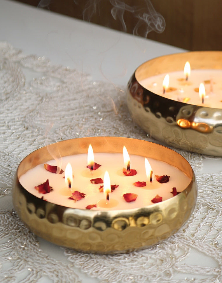 Hammered urli Scented Candle
