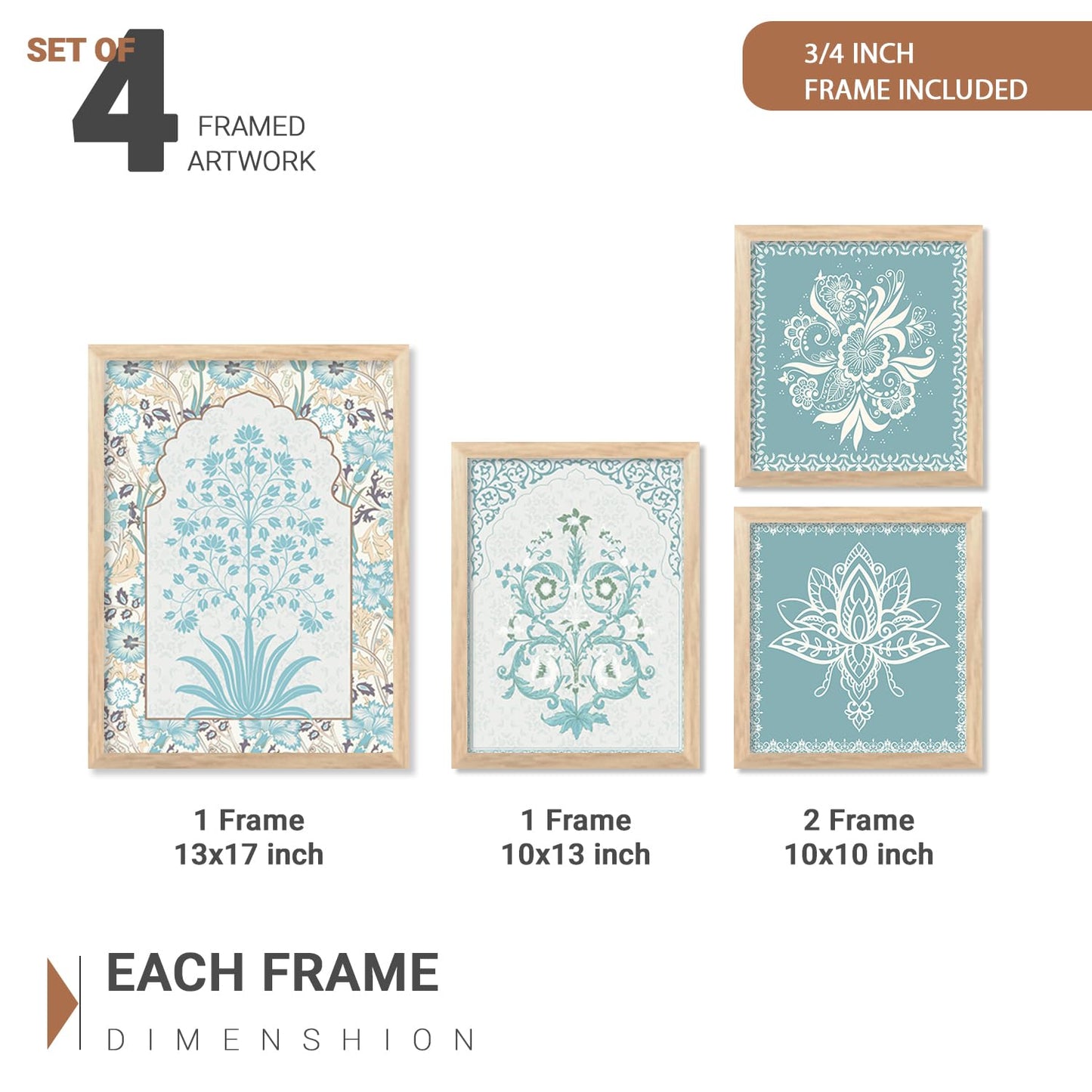 Wall Paintings Set of 4