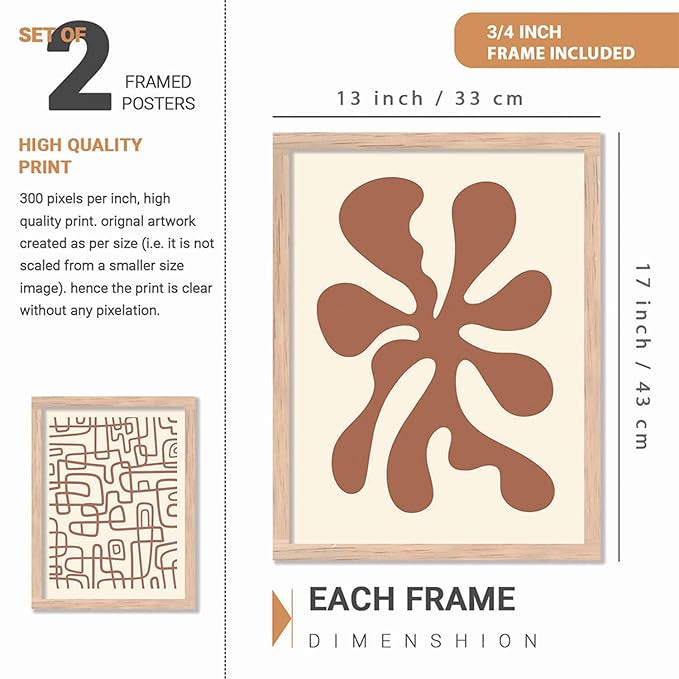 Wall painting set of 2