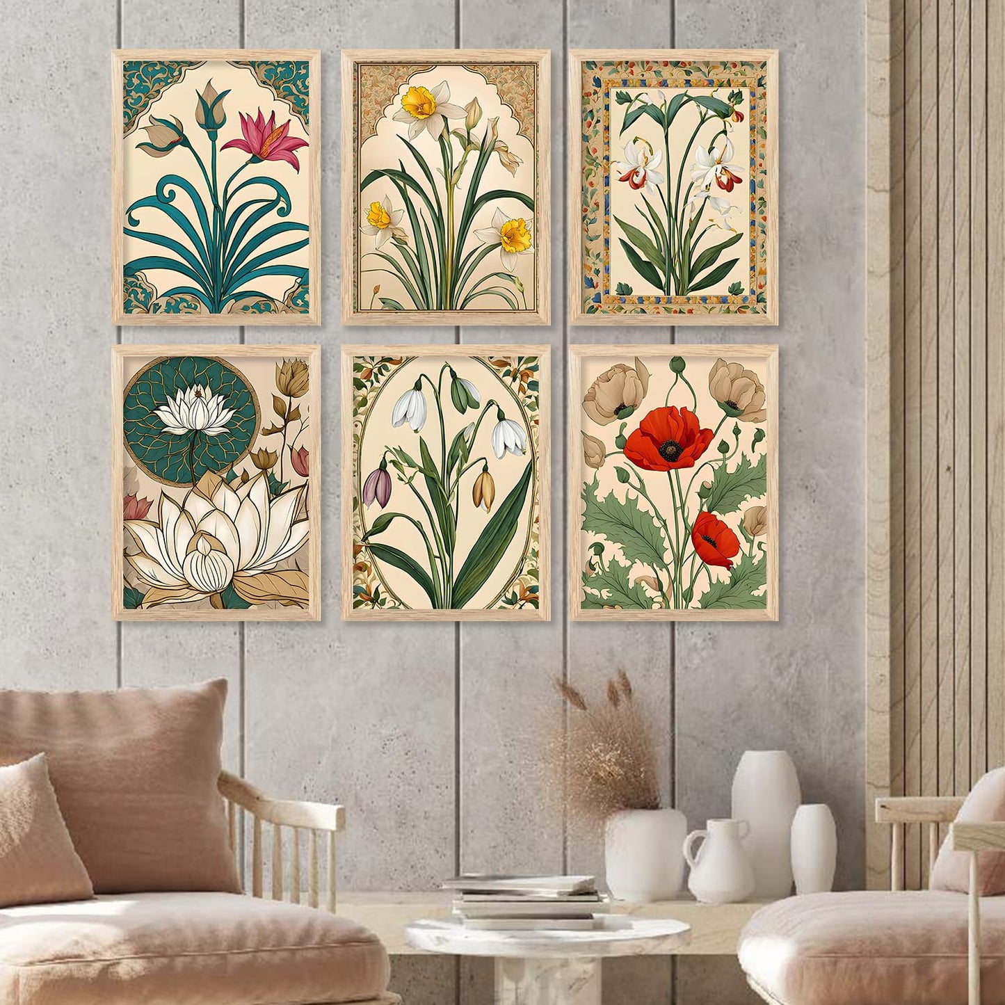 Madhubani Painting set of 6