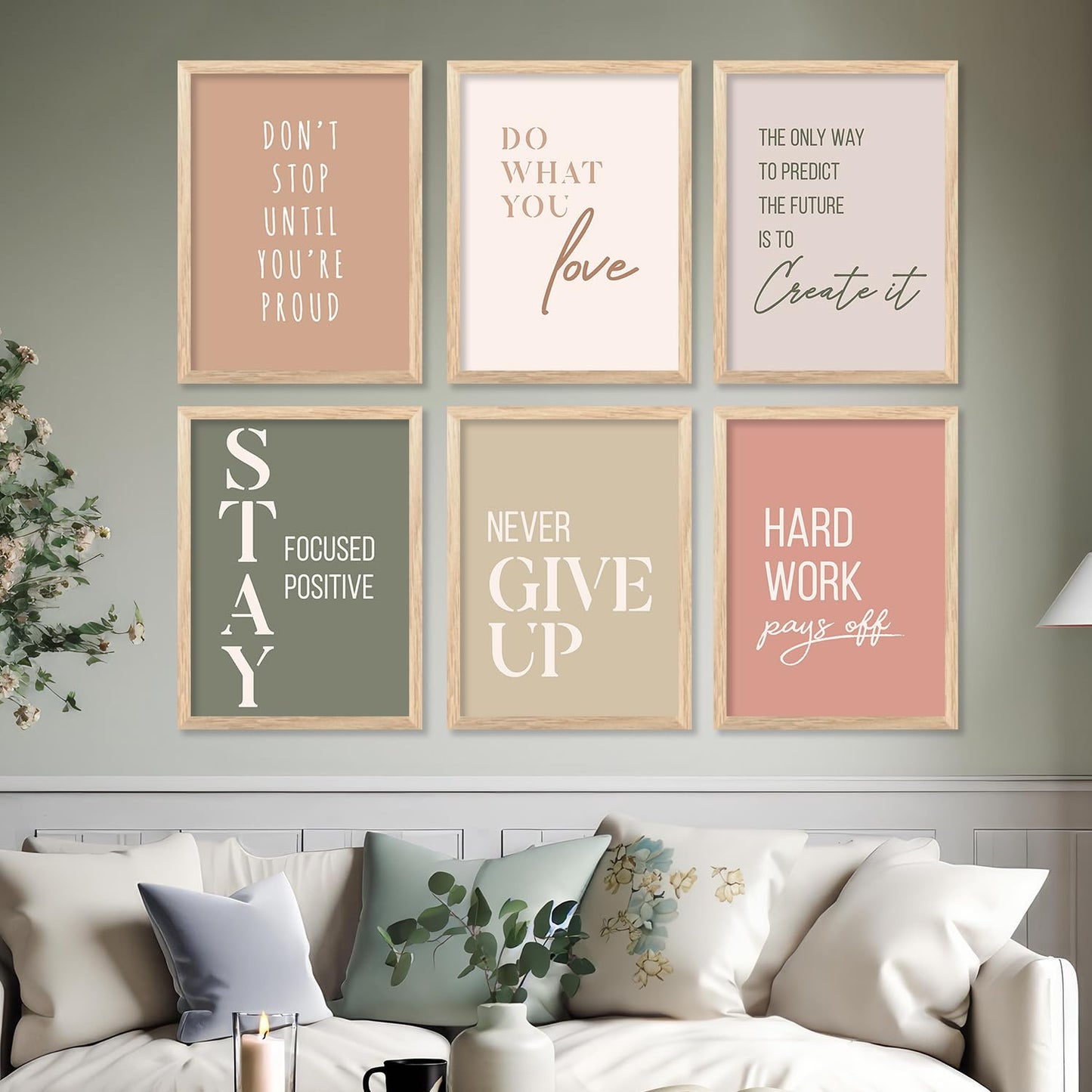 Wall painting set of 6