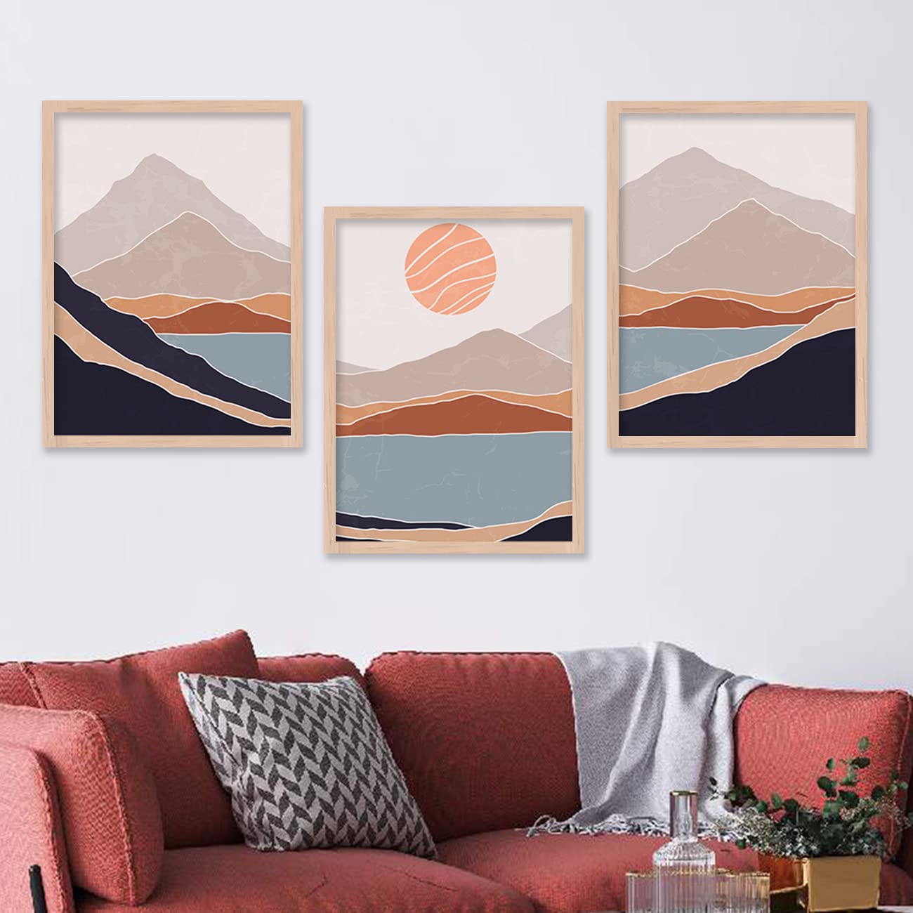 Wall Paintings Set of 3