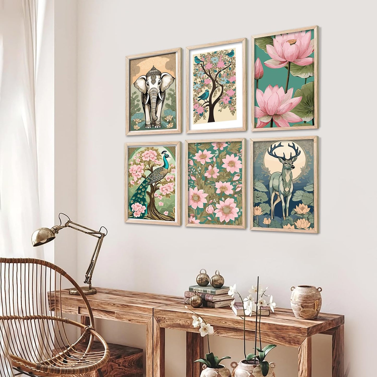 Traditional Wall Painting Set of 6