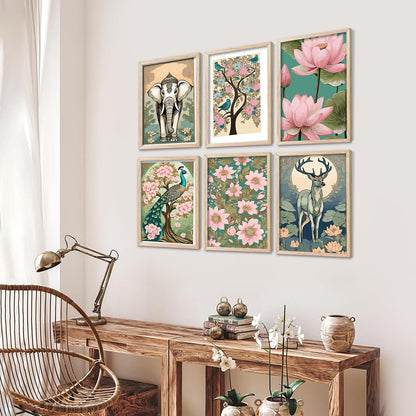 Traditional Wall Painting Set of 6