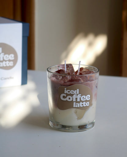 Iced coffee latte candle, iced mocha candle, coffee candle, iced coffee candle 