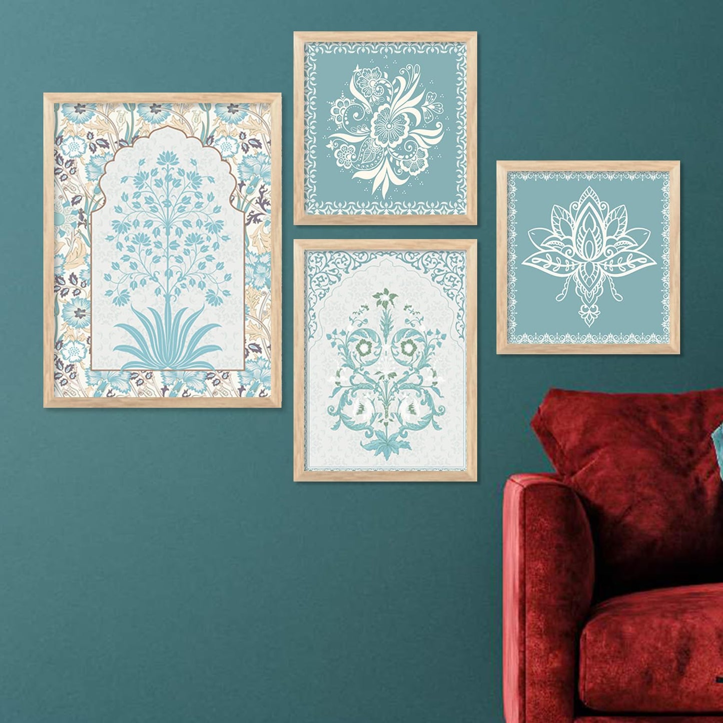 Wall Paintings Set of 4