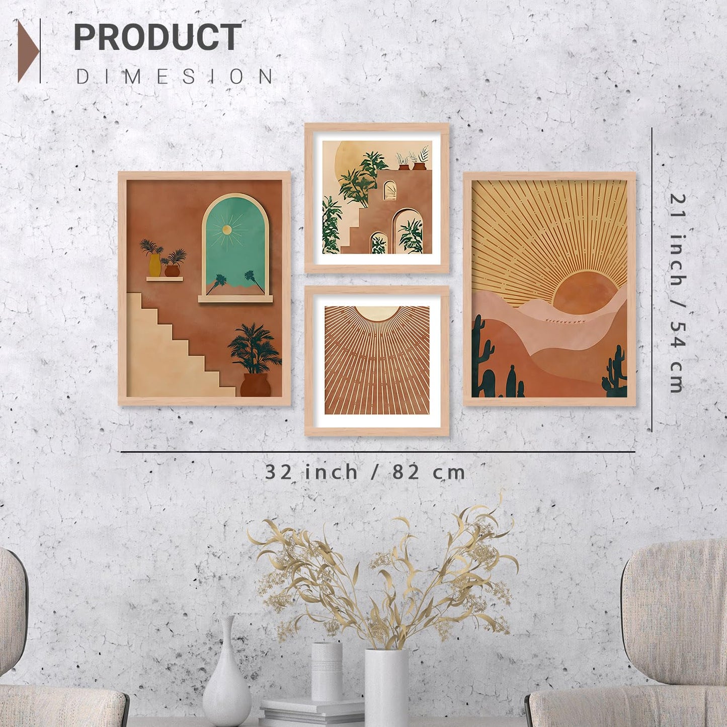 Morden art - Pack Of 4